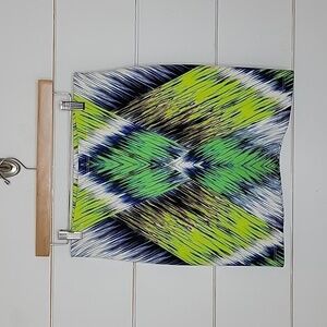 MILLY small blue green white mini skirt